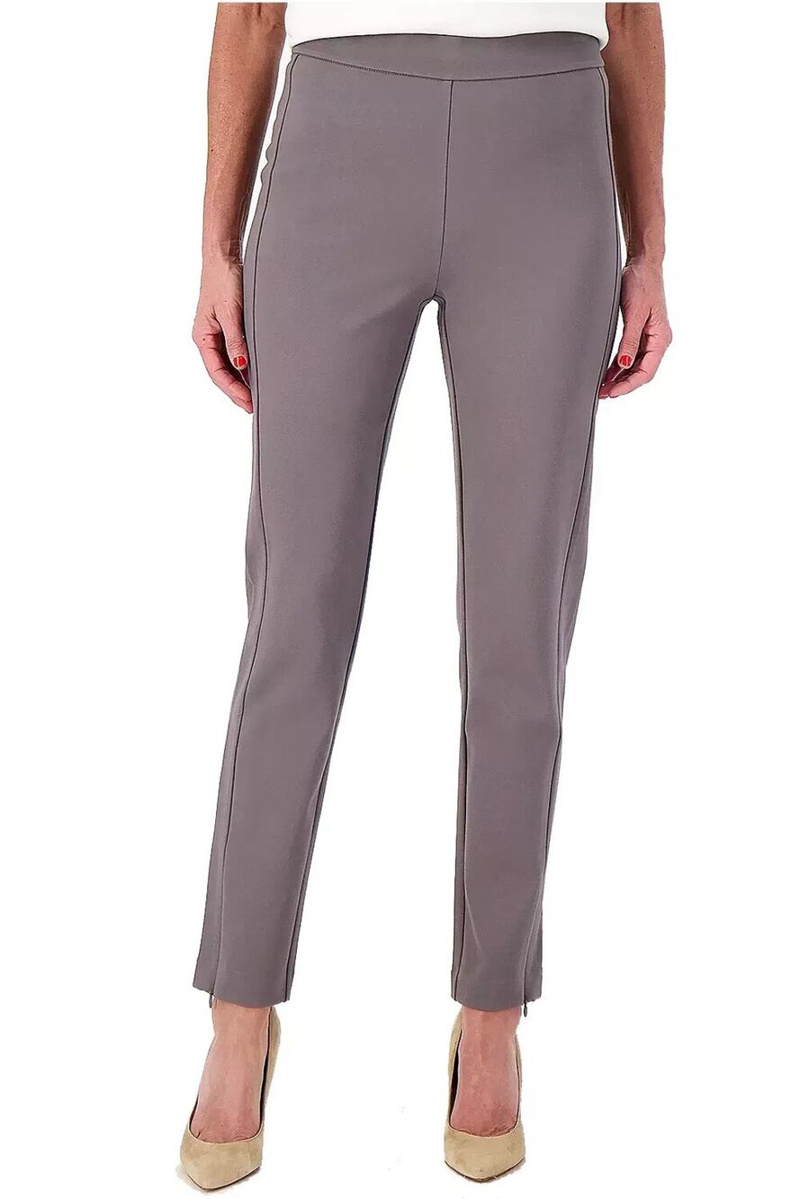 Isaac Mizrahi Live 24/7 Stretch Pants Womens LP Gray Slim Pull On NWOT